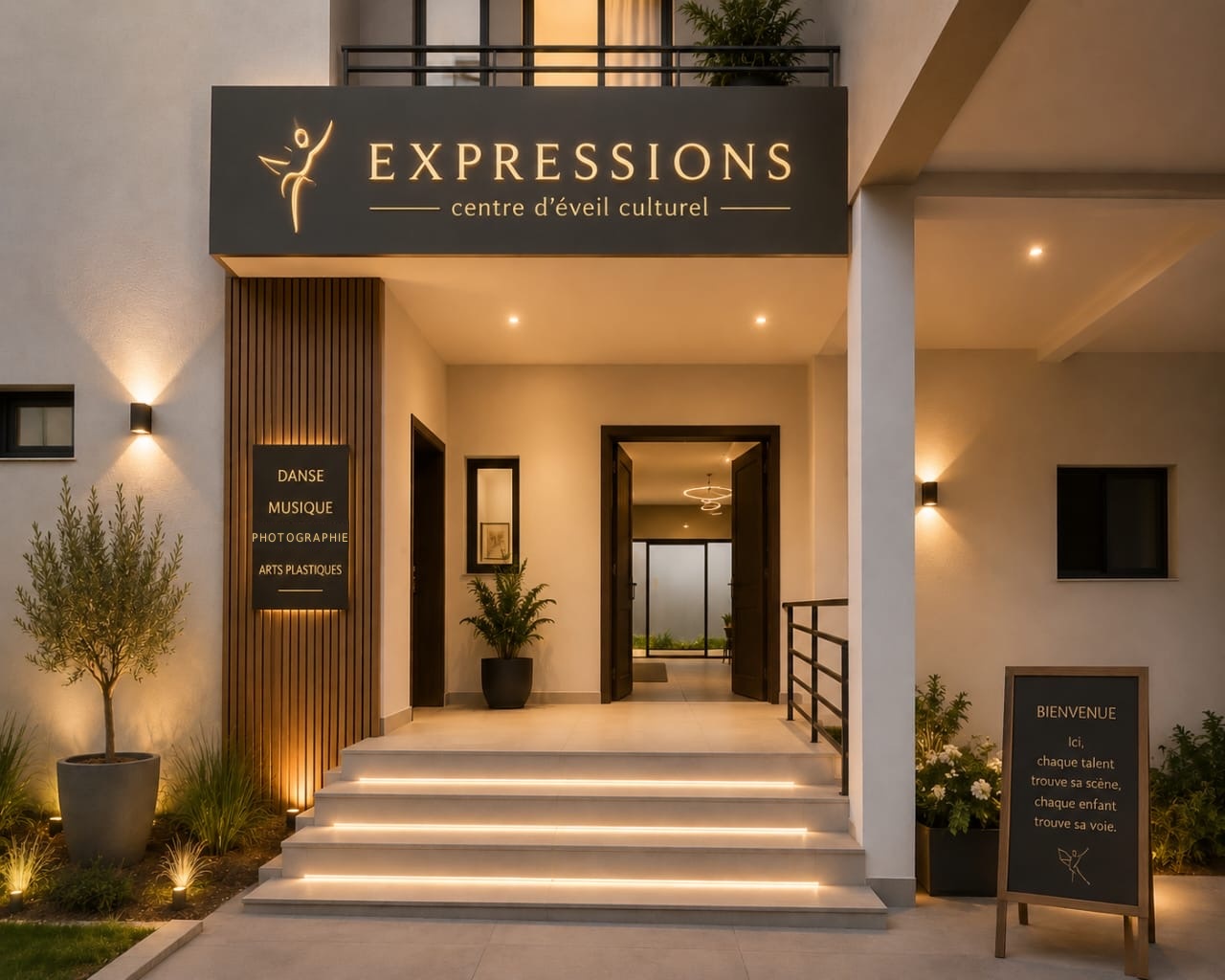 Entrée du centre Expressions